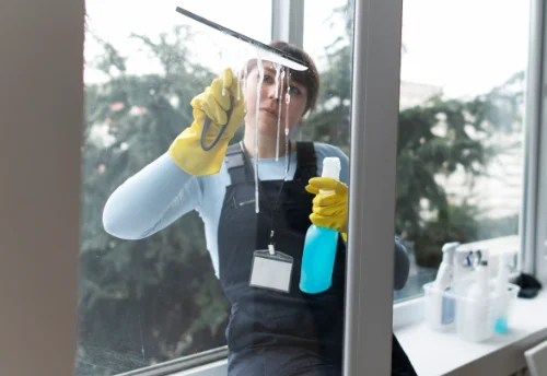 Nettoyage de vitres intérieures et extérieures aux Cerqueux